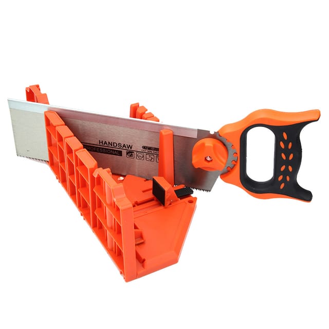 Multifunktionaler 14-zoll-gehrungssägenschrank Für Die Holzbearbeitung Mit 22,5 X 45 X 90-grad-sägekasten + 12-zoll-rückensäge