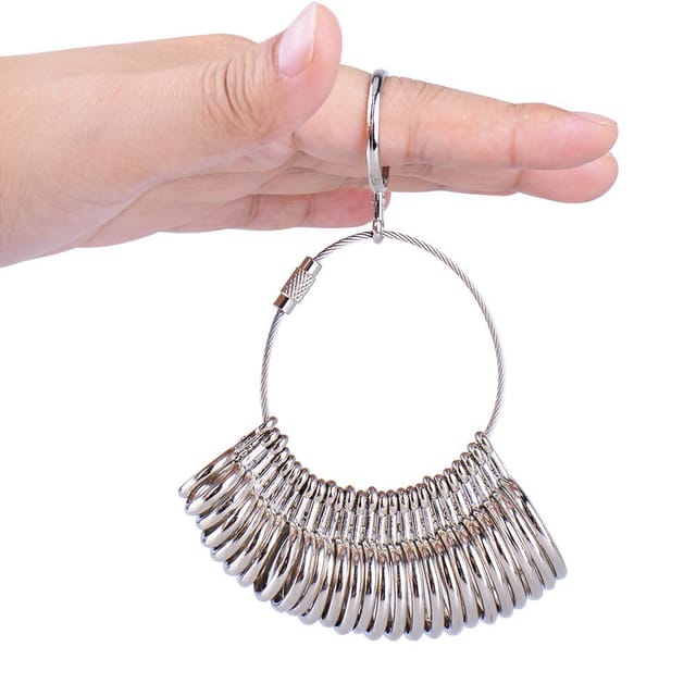 Ringmesswerkzeug: Aluminium-ringstab, Runder Mido-ringgrößenmesser, Mido-ringgrößen 1 Bis 13 + Mido-ringlineal