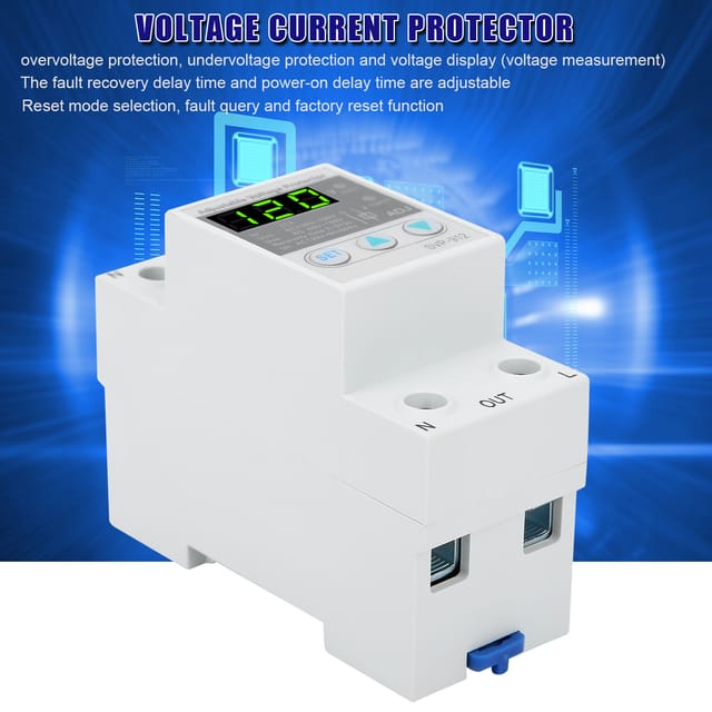 Svp-912 120 V Ac, Intelligenter Überspannungs-/unterspannungsschutz Mit Einstellbarem Auto-reset Und Zeitverzögertem Auto-reset-schalter, 80 A