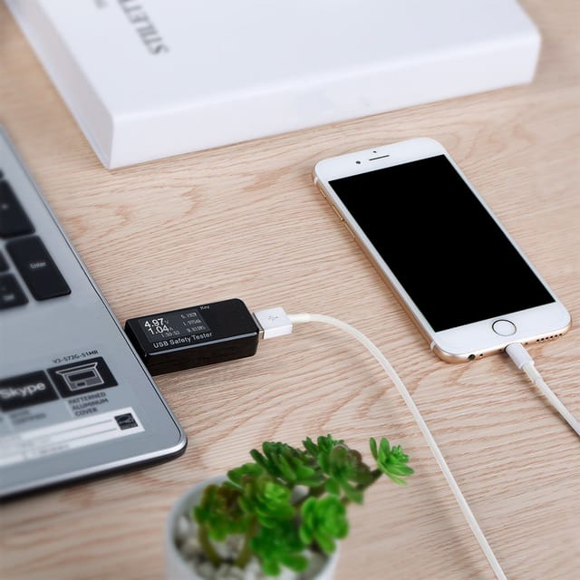 Usb-strom-, Spannungs-, Kapazitäts- Und Leistungsprüfgerät Handy-ladegerät Sicherheitsüberwachung Für Externe Akkus