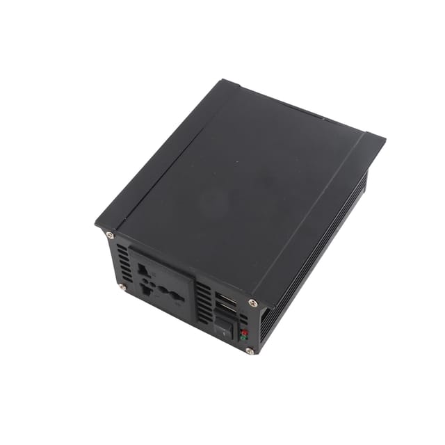 4000-w-wechselrichter Mit Zwei Usb-anschlüssen Und Led-spannungsanzeige, Schwarzes Gehäuse, 12 V Bis 220 V.