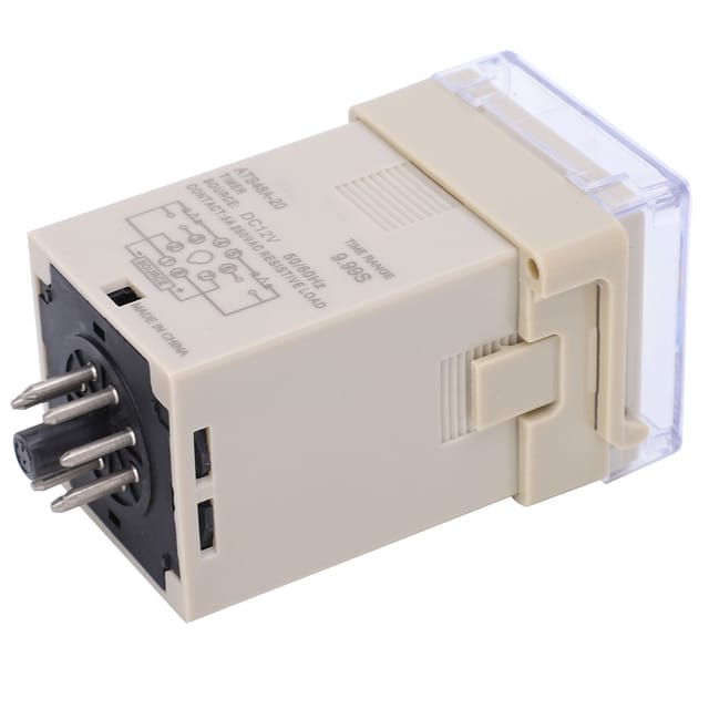 Digitales Zeitverzögerungsrelais Ats48a-20 Mit Led-anzeige, Zeitbereich 0,1 S Bis 99,9 S, 12 V Dc