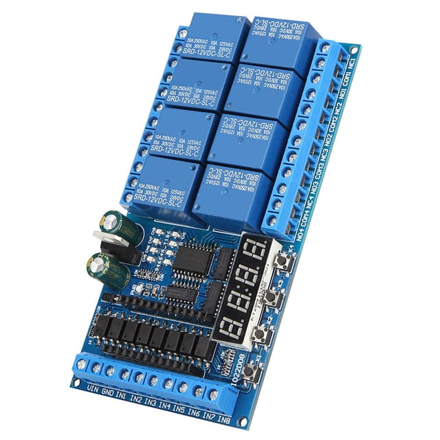 Pro Mini Plc 8-kanal 12v Dc Abgeschirmtes Relaismodul Für Arduino Multifunktions-timing-board (nur Board)