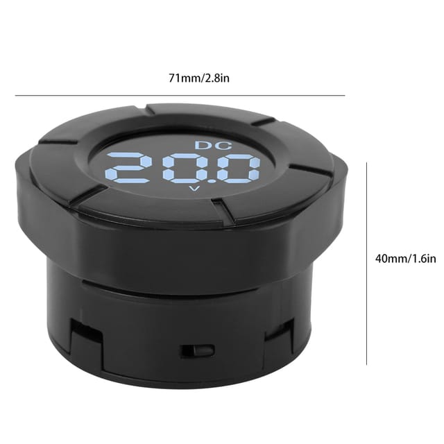 Pzem-019v (0-300v) Rundes Digitales Gleichspannungsmessgerät Mit Lcd-anzeige