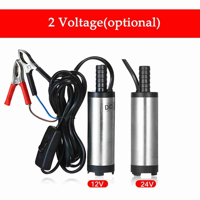 12/24 V Gleichstrom-ölpumpe Aus Edelstahl, Wasserpumpe, Ölsaugpumpe, 40 W, Modell: Yj015-a 12 V
