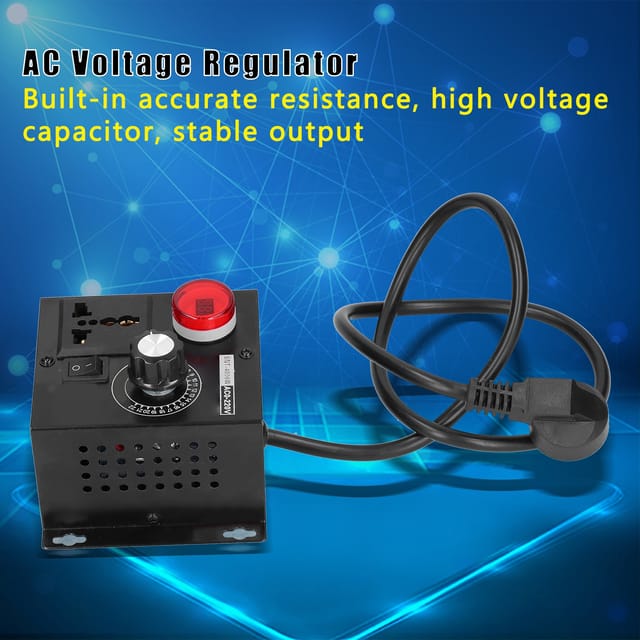 Elektronischer Scr-spannungsregler 4000w, Hochleistungs-spannungsregler Mit Drehzahl-, Temperatur- Und Helligkeitsregelung, Europäischer Standard Ac110/220v.