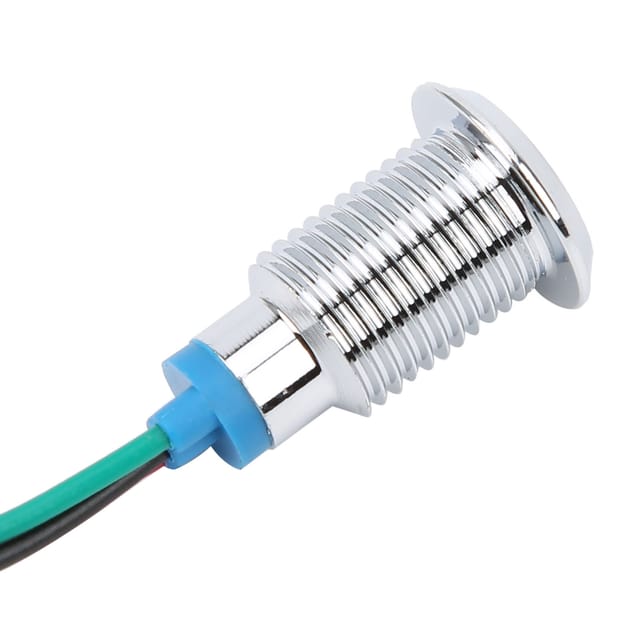 Vier Sets Werden Zusammen Verkauft, 10 Mm Wasserdichte Zweifarbige Led-anzeigen Aus Metall, Rot Und Grün, 110-220 V.