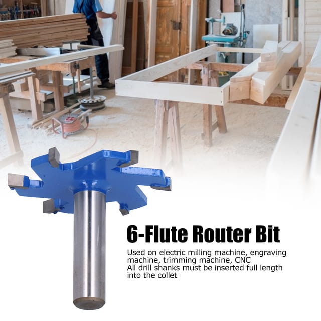 Holzfräser, 6-zahn-t-nutfräser, T-nutfräser Mit Schaft, Verlängerter Schaft, 1/2-zoll-schaft.