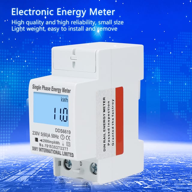 Dds6619-010 Einphasiger Multifunktionaler Elektronischer Haushaltsenergiezähler Mit Lcd-anzeige