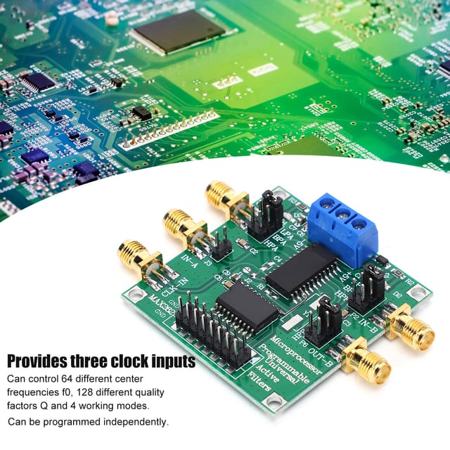 Aktives Filtermodul Max262: Programmierbarer Hochpass-, Tiefpass- Und Bandpassfilter
