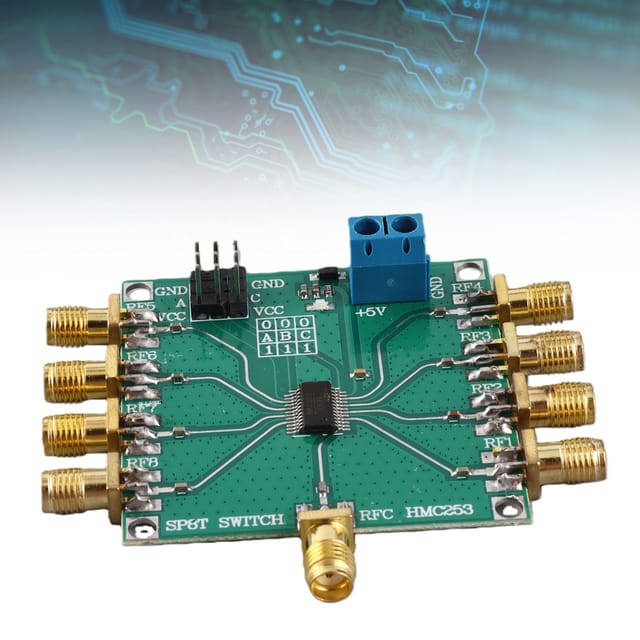 Hmc253 Acht-positionen-einpol-schalter Dc-2,5 Ghz Rf 3v-5v