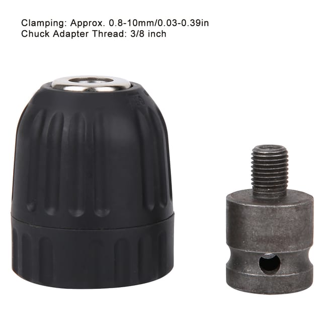 Sds+-schlagbohrschrauberadapter Mit Handfestem Spannfutter Für Elektrische Bohrmaschinen, 0,8–10 Mm, 3/8-24unf-gewinde
