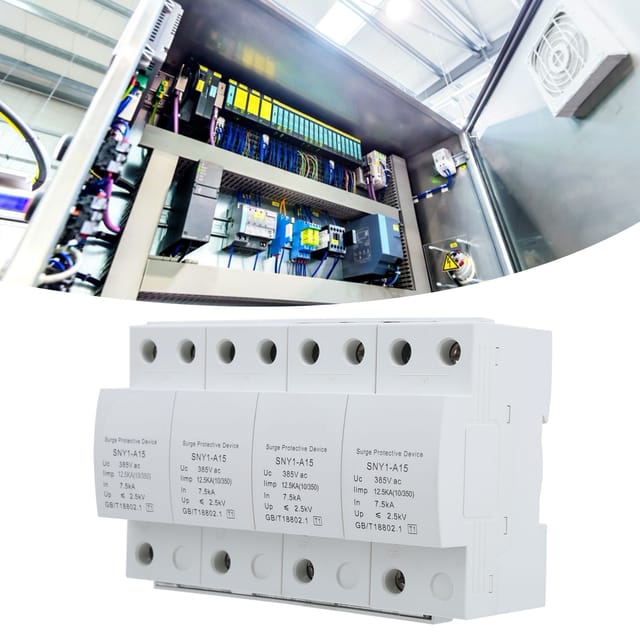 4p-überspannungsschutz, T1-überspannungsschutz, Überspannungsschutz Für Elektrische Verteileranlagen, 12,5–200 Ka, 385 V Ac, 15 Ka