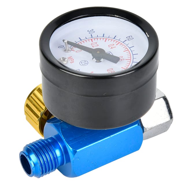 Universelles Manometer Und Manometer Zur Einstellung Des Luftdrucks Für 1/4"-druckluft-farbpistolen