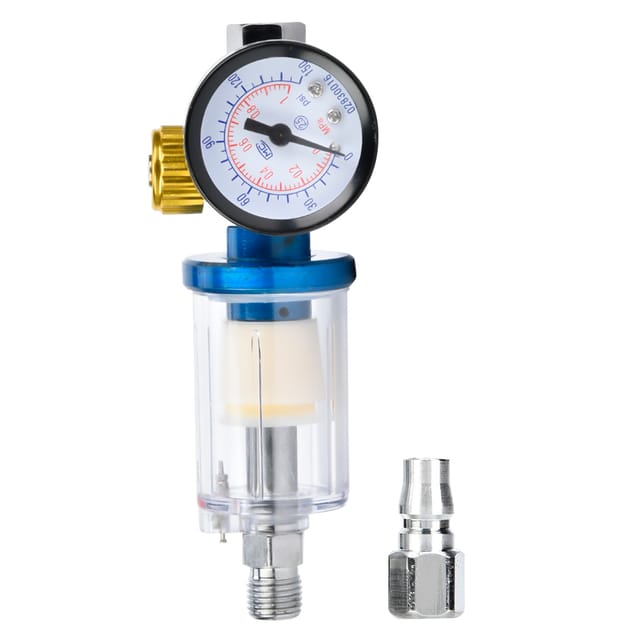 1/4"-luftdruckregler, Manometer, Spritzpistole, Inline-öl-wasser-abscheider, Filterabscheider