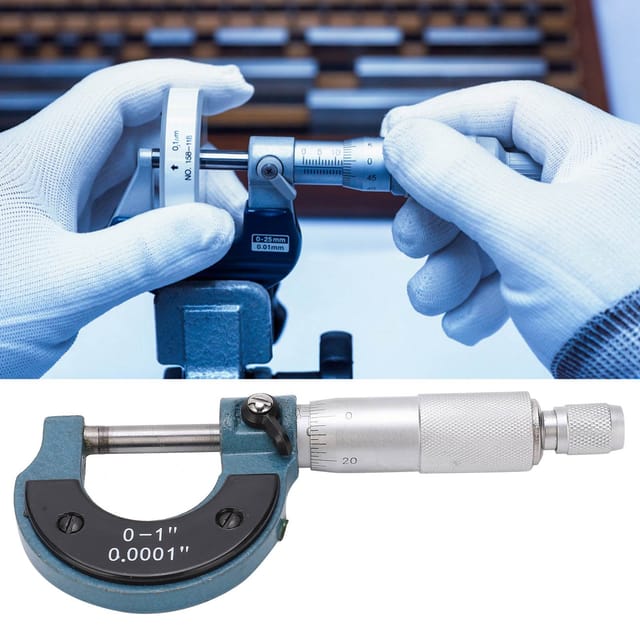Imperial Außenmikrometer 0-1" 0,0001 Mikrometer, Mikrometerschraube, Dickenmikrometer