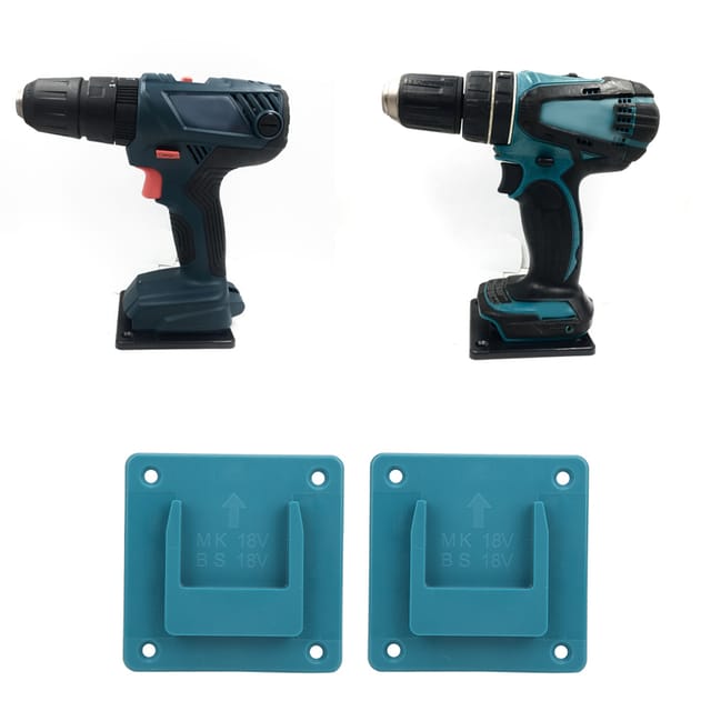 Verkauf Im 2er-pack. Kompatibel Mit Makita 18v/bosch 18v Elektrowerkzeugen, Zur Wand-, Regal- Und Anderen Festmontage. (blau)