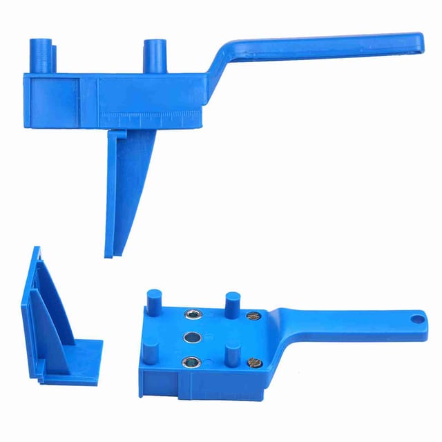 Set Mit 41 Geraden Lochpositionierern (blau)