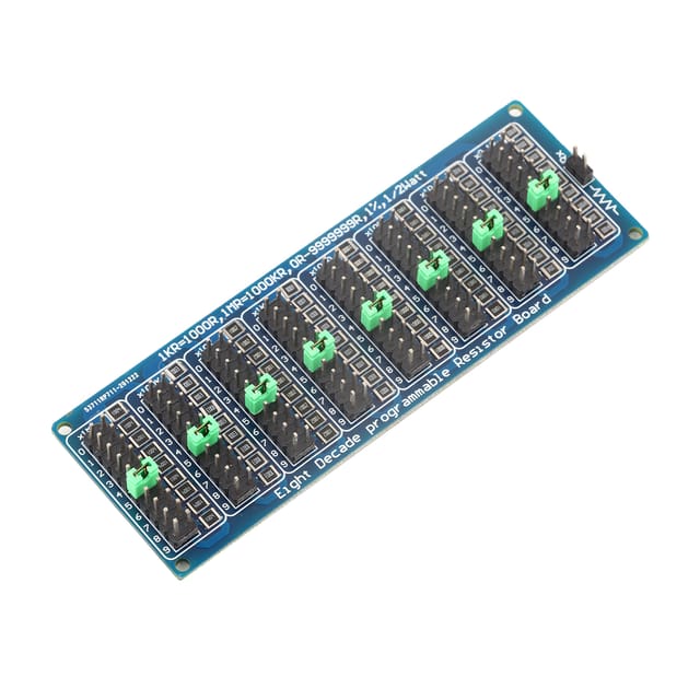 Programmierbare Widerstandsplatine 0,1 Ω – 9999999 Ω, Acht Segmente, 0,1 Ω Genauigkeit