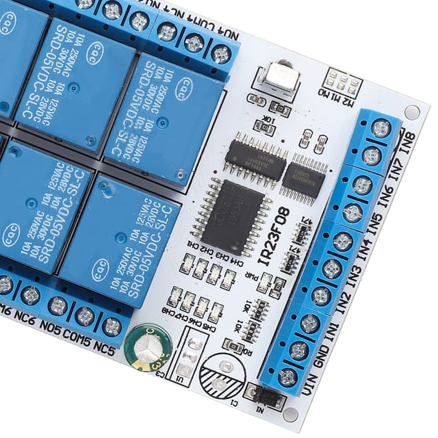 Multifunktionales 5v/12v 8-kanal-infrarotrelais