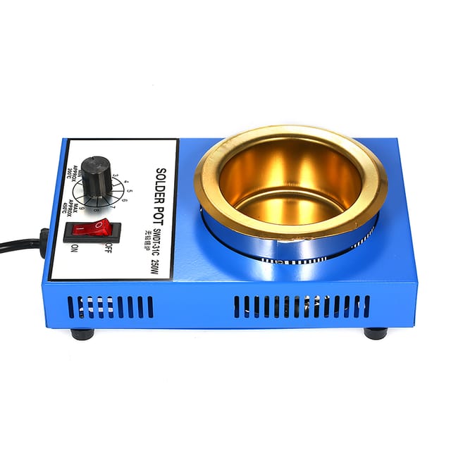 Bleifreier Löttiegel, 250 W, 220 V, 80 Mm, 800 G, Titanbeschichteter Edelstahl, Kleiner Tauchlöttiegel, Temperaturregulierbarer Löttiegel, Großer Löttiegel Nach Europäischer Norm Swdt-31c