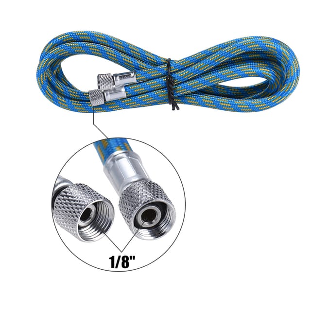 Bt9-7 Airbrush-schlauch, Nylonummantelt, 1/8"-anschluss, 1,8 M Länge