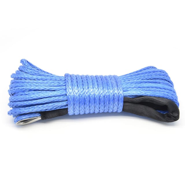 7700 Lb Elektrisches Windenseil, Nylonseil, Hochfestes Faserseil, 6 Mm X 15 M, Blau.