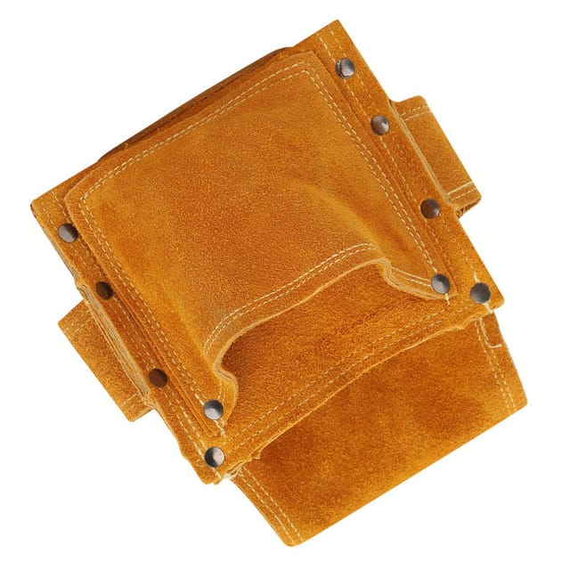 Werkzeugtasche Für Holzbearbeitungsarbeiten, Aus Echtem Leder, Dick Und Verschleißfest, Nageltasche, Werkzeugtasche Für Montage Und Bau, Multifunktionale Nageltasche.