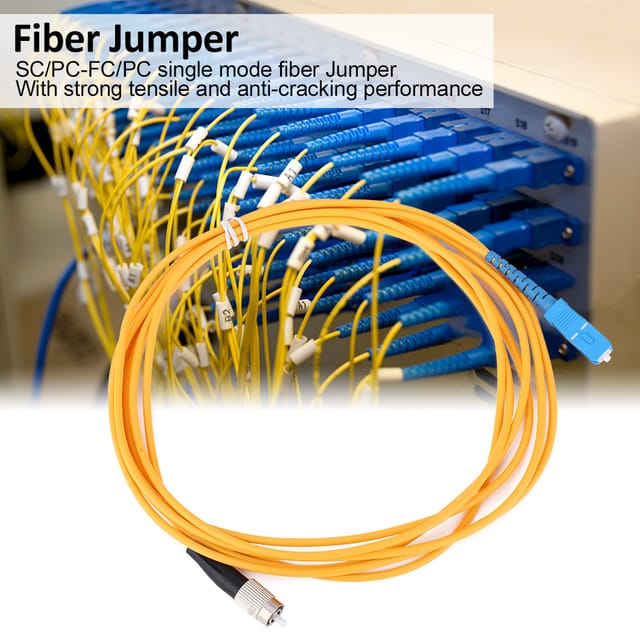 3m Sc-fc Singlemode-einzelleiter-glasfaser-patchkabel