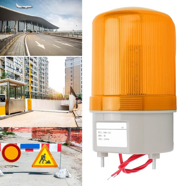 Berm® Bem-1101 Gerätealarmanzeige, Led, Akustisches Und Optisches Signal, 220 V Wechselstrom, Gelb
