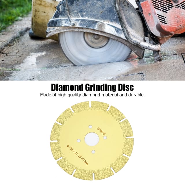 Trenn- Und Schleifscheibe Für Marmor Aus Gelötetem Gusseisen/glasfaserverstärktem Kunststoff 125 X 22, 23 X 15 Mm / Diamantsägeblatt