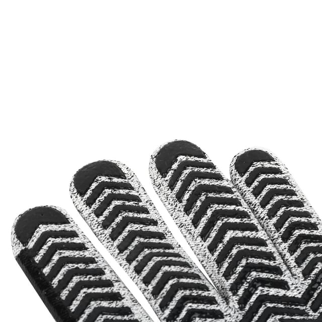 Pe5-schnittschutzhandschuhe, Rutschfeste Silikon-schnittschutzhandschuhe Mit Strukturierter Grifffläche, Meliertes Grau, 13 Nadeln