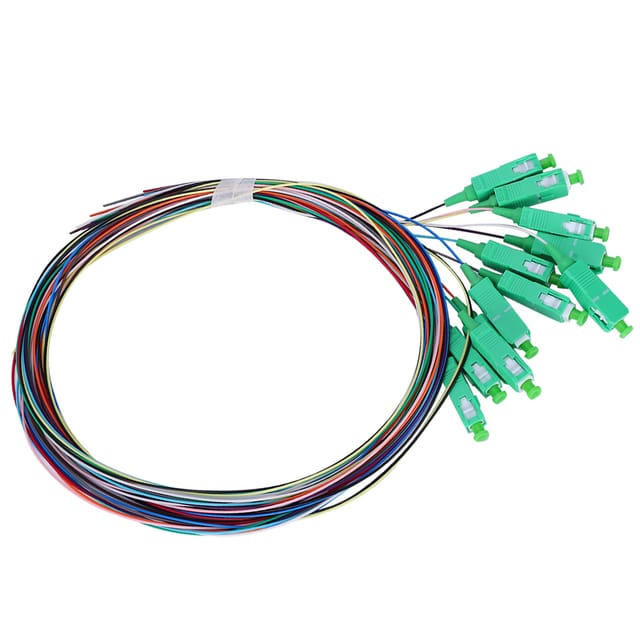 12-adriges, Einmodiges Sc/apc-0,9 Mm Patchkabel In Broadcast-qualität.