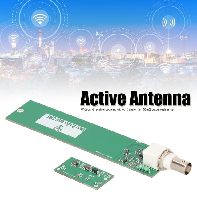 Aktive Empfangsantenne Für Mittel- Und Kurzwellen (10 Khz - 30 Mhz)