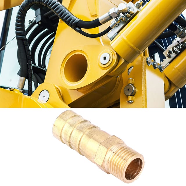 Fünf 1/8"-kupfer-wasserhahnarmaturen Mit Außengewinde, 10-mm-pagodenarmaturen Mit Außengewinde.