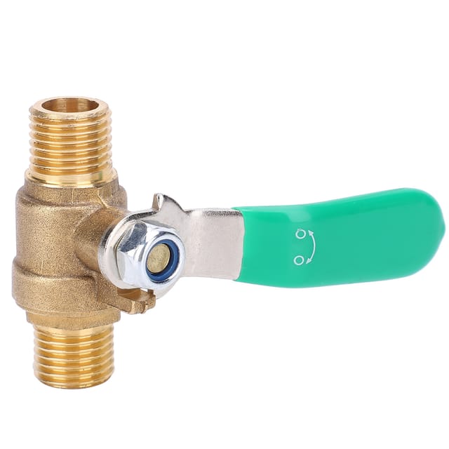 Dickwandiges Wasserregelventil Aus Messing Mit Doppeltem 1/4"-außengewinde