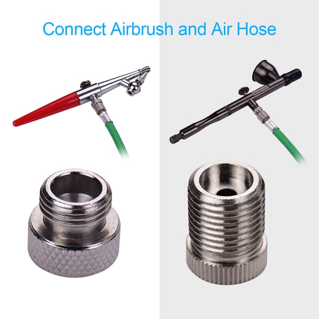 Professionelles 9-teiliges Universal-airbrush-adapterset, Kompatibel Mit Kompressoren, Luftpistolenschläuchen Und Airbrush-zubehör.