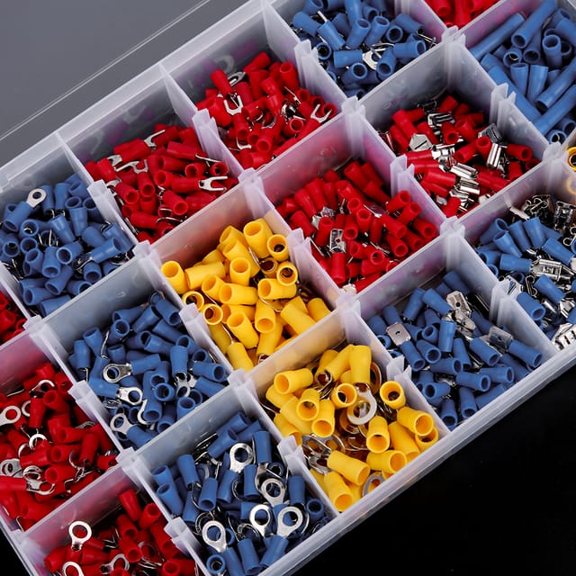 Satz Mit 1200 Kaltgepressten Klemmenblöcken, Vorisolierte Klemmenblockbaugruppe, Verpackt