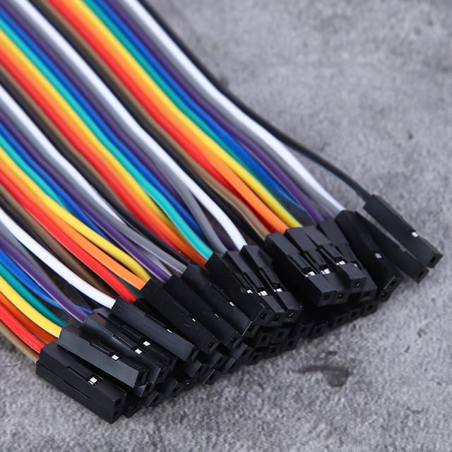 Dupont Stecker-buchse-drahtverbinder, 2,54 Mm Breit, 40 Stück, 20 Cm.
