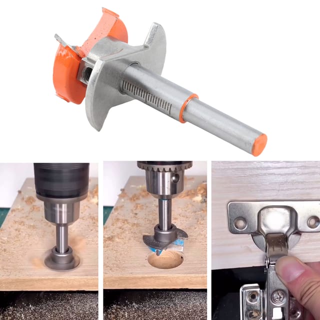 35-mm-scharnierloch-positioniereinheit + 35-mm-orangefarbene Lochmarkierung