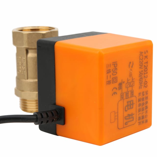 Elektrisches Kugelventil Mit Innen- Und Außengewinde G1", 220 V Wechselstrom, Dreiadrig, Zwei Regler