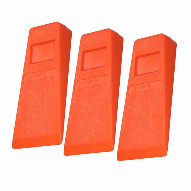 14 Cm Lange Kunststoff-forstkeile, Spitze Keile, Abgeschrägte Keile, Forstwerkzeuge Für Die Holzbearbeitung, Orange, 3er-set