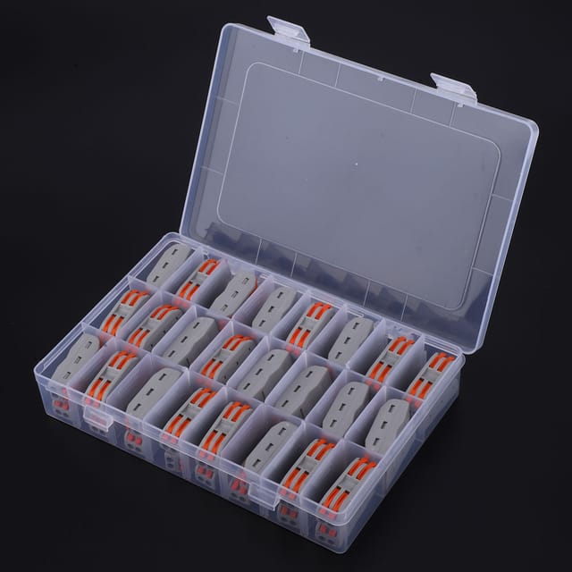 48 Orangefarbene Pct-2-2 Stoßverbinder Für Drähte Von 11 Bis 28 Awg