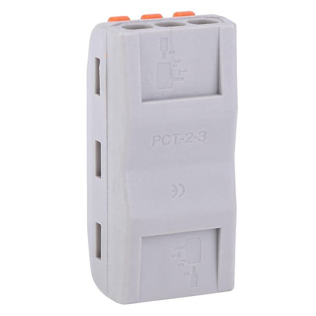 48 Kompakte Orangefarbene Pct-2-3-schnellverbinder Für Drähte Von 11 Bis 28 Awg