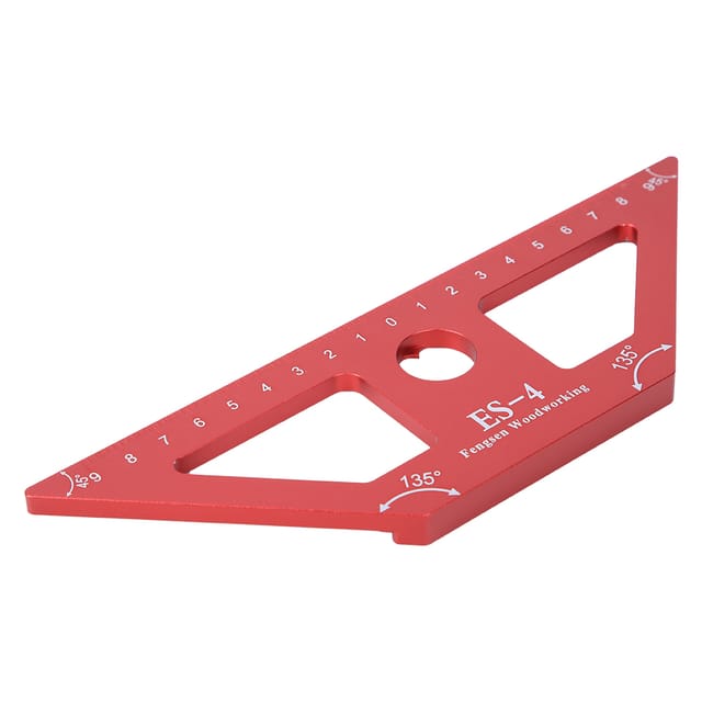 Es-4 Anreißlineal Für Holzbearbeitung, Winkel Aus Aluminiumlegierung, Messwerkzeug Für Holzbearbeitung, 45°-anreißvorrichtung