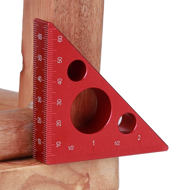 Winkelmesser Aus Aluminiumlegierung, Zimmermannswinkel, 2"/6 Cm Höhenlineal