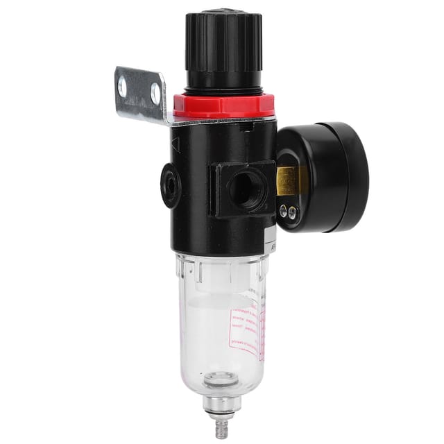Druckregelventil Für Luftfilter, 1/4-zoll-bsp-anschluss, Mit Halterung Und Manometer