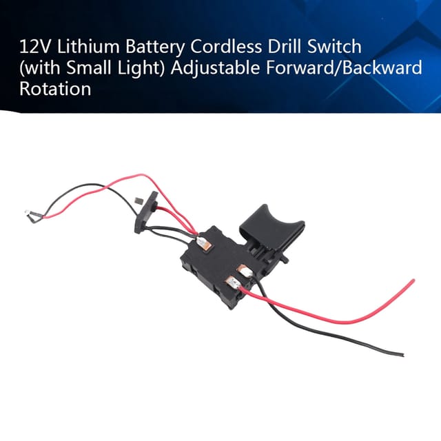Akku-bohrschrauber Mit 7,2 V – 24 V Lithium-ionen-akku, Schalter Und Rechts-/linkslauf-drehzahlregelung