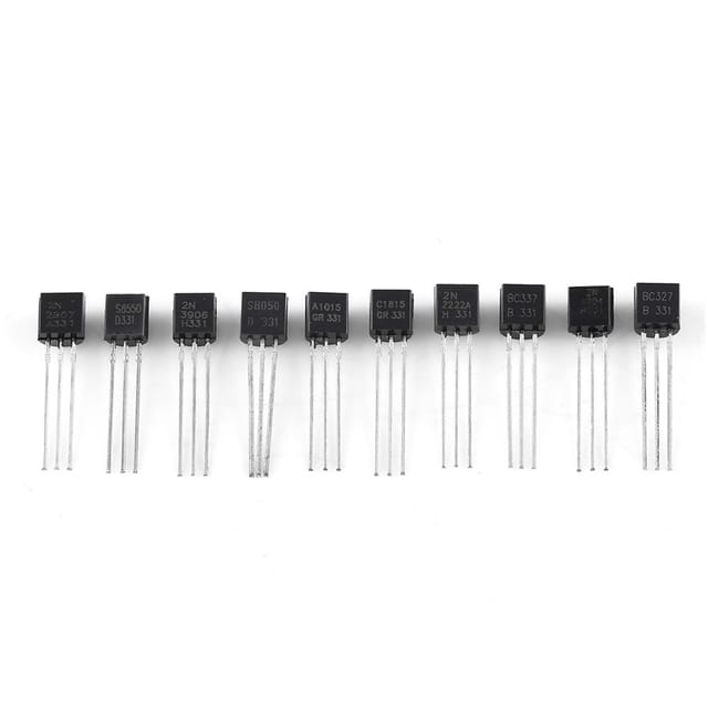 200-teiliges Set Inklusive 10 Verschiedenen Bedrahteten Diodentypen, Bc327, Bc337 Und 2n3904, Bauteilbox