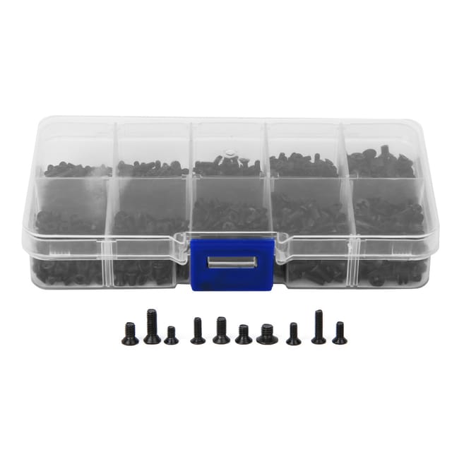 Schwarze Senkkopf-maschinenschrauben Aus Kohlenstoffstahl, Phillips, M2, M2,5, M3, Packung Mit 1000 Stück